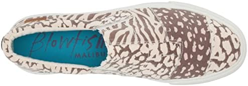 Blowfish Malibu Women's Maddox Canvas Sneaker, Boba Tea City Kitty/Spots/Zebra, 7.5 | Image 4