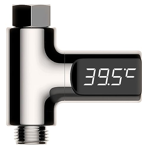 Compteur de température d'eau de robinet ABS réglable 5-85°C