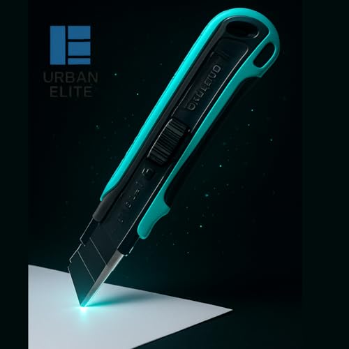 Image of Premium 18mm utility cutter replacement blades for smooth, precise cutting. Compatible with standard snap-off knives for home, office, DIY, and packaging.