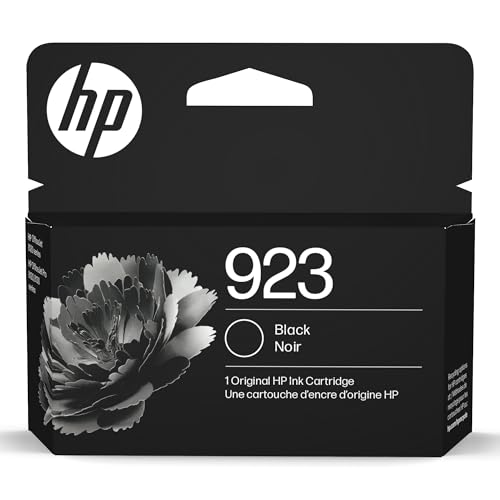 HP 923 Black Ink Cartridge Printers | Works with Printer Series: OfficeJet 8120, OfficeJet Pro 8130...