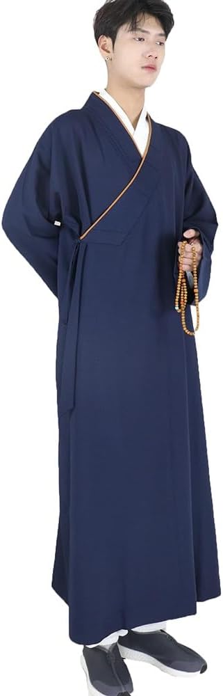 Men's Women's Traditional Buddhist Monk Robe ﻿Spring Autumn Comfortable Anti-wrinkle Non-pilling Meditation Costume