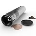 Salt or Pepper Grinder – Battery Powered Stainless Steel Mill Salt Shaker with One Touch Function & Adjustable Ceramic Electric Salt Grinder – For Salt, Pepper & Other Dry Spices By Avvio (One Pack)
