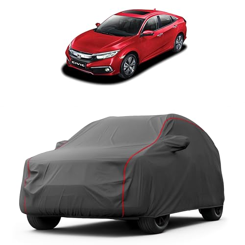 Image of Heavy-Duty Car Cover for Compatible with Honda Civic (2006 to 2025 All Models) Deluxe Car Protection Cover - Waterproof & UV-Resistant All-Season Exterior Protection