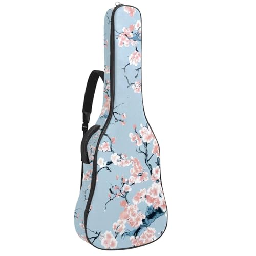 Sac guitare acoustique à fleurs roses pour trajets urbains et répétitions