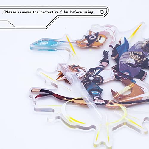 Rainteam Genshin Impact Acryl Ständer Figur Standee Acryl Display Charakter Dekorationen für Anime Fans (Arlecchino)