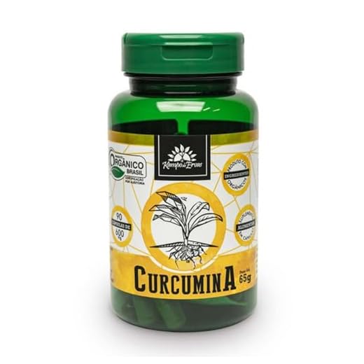 Kampo de Ervas, Curcumina e Cúrcuma Pura Orgânica 90cps de 600mg Kampo Ervas