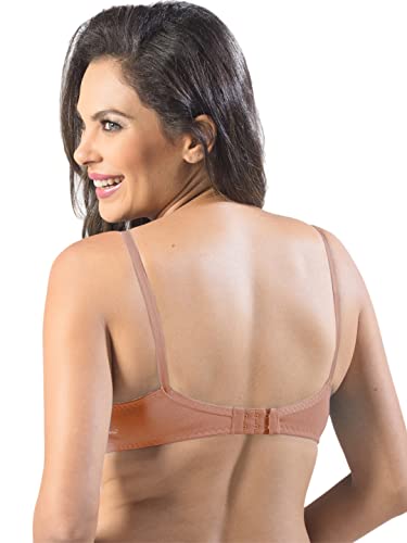 Image of SONARI Violet Womens Non Padded Regular Cotton Bra | Wire-Free, Medium Coverage, Sewn-in Bump for Natural Lift, Polycotton Blend Fabric, Hook & Eye Closure, Adjustable Straps