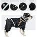 PUMYPOREITY Hundemantel Wasserdichter, Hundepullover Reflektierender Hundejacken Winterweste für Kleine Mittelgroße Hunde Mit Geschirr & D-Ringen Warm Hundekleidung für Kaltes Wetter(Schwarz, S)