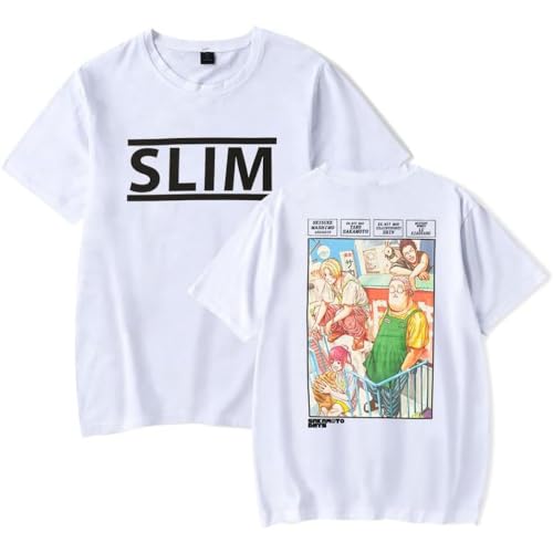 WJHYWDH Anime Sakamoto Days T-Shirt Merch Casual Short Sleeved T Shirt Unisex Tee (White,2X-Large)