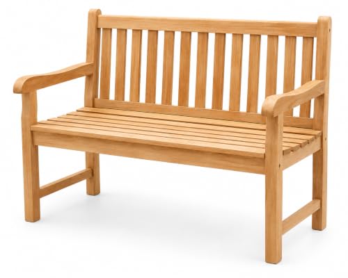 Divero 2-Sitzer Gartenbank „Catania“ aus Teak-Holz...