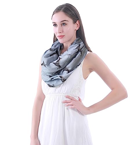 Lina & Lily Doberman Pinscher Dog Print Women's Infinity Scarf Lightweight3