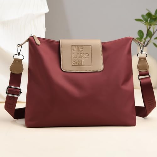 Image of JANKS Large Crossbody Bag for Women Fabric Nylon Casual Commuter Trendy Fashion Hobo Shoulder Ladies Travel Handbag
