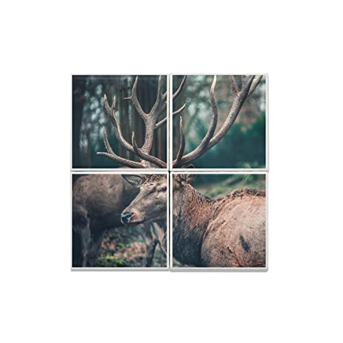 Carreaux céramique cerf, un tableau en faïence idéal pour offrir