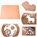 ZOFORTY Pure Copper Sheet 12 x 12 Inch 18 Gauge/1mm Metal Copper Plate Film Attached Copper Plates for Crafts, Jewelry, Repair, Electrical, Industry