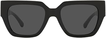 Versace Woman Sunglasses Black Frame, Dark Grey Lenses, 53MM