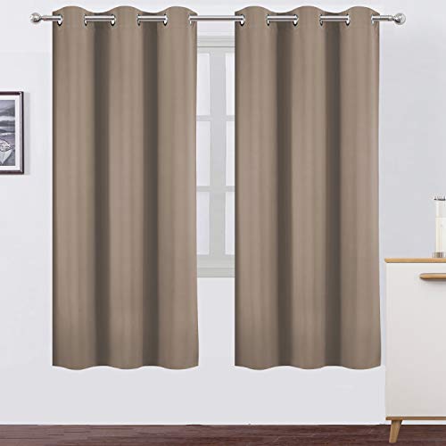 Image of LEMOMO Cappuccino Thermal Blackout Curtains /42 x 72 Inch /Set of 2 Panels Room Darkening Curtains for Bedroom