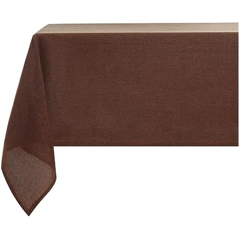 LUOLUO Faux Linen Rectangle Tablecloth 140x240cm Cover