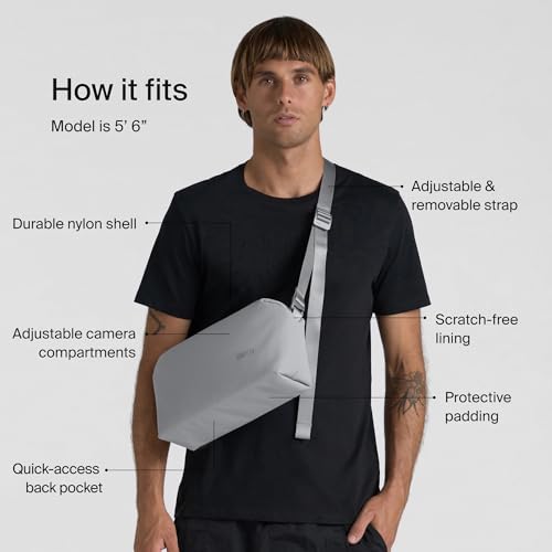 Bolsa crossbody para cámara DSLR Urth Dolomite 5.1L multifuncional e impermeable 5