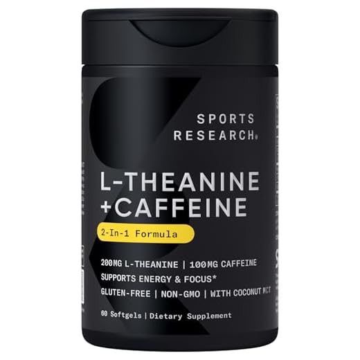 Sports Research L-Theanine + Caffeine Softgels