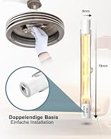 TobeBright R7s Halogen Leuchtmittel 78mm 48W 230V Warmweiß 2700K Dimmbar Halogenstab R7S 78mm J Typ Lineare Doppelendige Flutlichtlampe 750lm für Arbeit, Sicherheit, Stehlampen (5pcs) – Ansicht 2