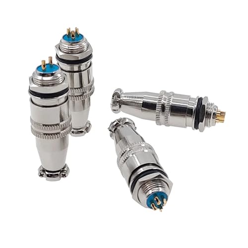 Conector rápido circular XS10 push-pull de 2 pines para paneles y cables electrónicos