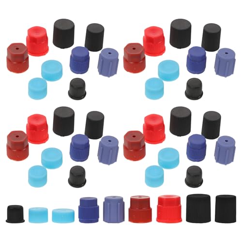 FELTECHELECTR 55 Piezas Tapones de Válvula para Aire Acondicionado de Coche de Plástico Resistente Cubiertas Protectoras para Sistema Ac Sellado Eficaz contra Polvo y Fugas Compatibles con