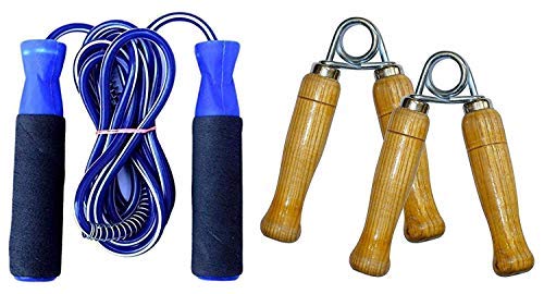 Simran Sports Ball Bearing Skipping Rope and Wooden Hand Grips Combo (B07QHBVM6V) Amazon Price History, Amazon Price Tracker
