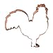 Old River Road Rooster Shape Cookie Cutter, Copper