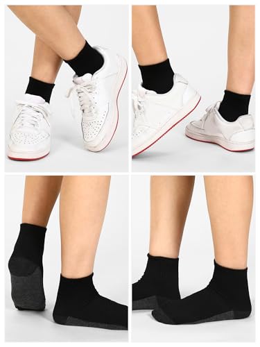 Image of Tarpop 100 Pairs Bulk Mens Socks Moisture Wicking Casual Sports Ankle Socks for Homeless Unisex Adult Men Women