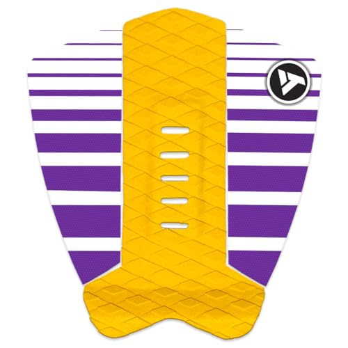 VersaTraction Surfboard Purple Stripe 3 Piece Tailpad (Brown)