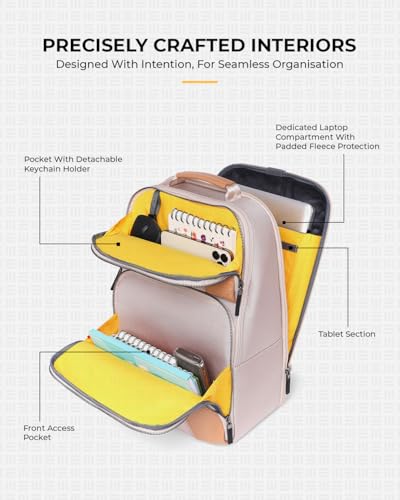 Image of EUME Premium 15.6 in Laptop bags for Men & Women Office Use | Stylish Backpack Bag | Spacious Backpack for Travelling | 24L Zenith