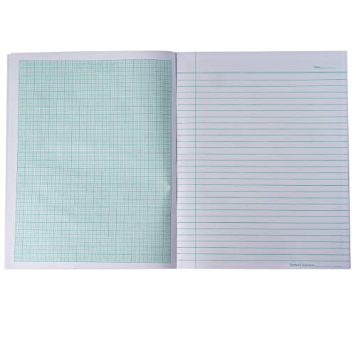 Image of Apsara Graph Paper Books for School & College | Graph Books A4 Size | 28 CM x 22 CM Approx - 64 Pages | Numbered Pages and Ruled Margins | Graph Sheets with 1 MM Square for Maths | Set of 12 Graph book
