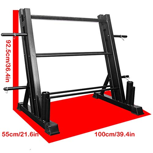 vin 3 Tier Dumbbell Rack, Dual Vertical Bar Rack All in One Dumbbell Rack Athletic Supply Set Storage Rack Holds Up to 1100 LB for Home Workout Gym Storage Stand