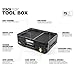 ToughBuilt StackTech Lockable Tool Box, Durable Plastic Storage Organizer, Black
