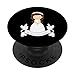 Ma première communion chemise cadeau enfants fille brune PopSockets PopGrip - Support et Grip pour Smartphone/Tablette avec un Top Interchangeable