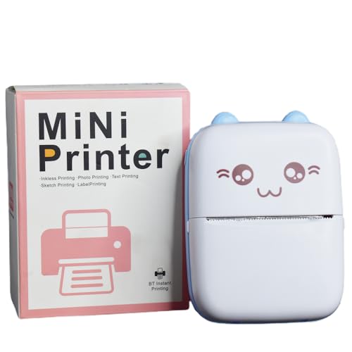 MTC Mini Bluetooth Thermal Printer, Portable Label Printer Inkfree Printer for Android & iOS System, Black on White Thermal Printer with Roll of... - Image 5