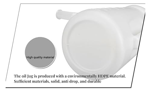Miniatura 6 de Y H M Jarra de aceite de 1.2L con boquilla Dispensador de aceite de plástico HDPE Contenedor de aceite Jarra de medición y dispensación de aceite
