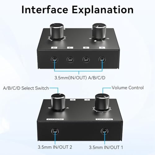 Commutateur audio pour optimiser votre espace de télétravail et gaming multi-sources - 3