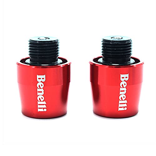 Vance Technology Handlebar End Caps, Motorcycle Accessories Handlebar Grips Handle Bar Cap End Plugs for Benelli TNT 125 135 TNT125 TNT135 2016-2017 (Color : Gules)