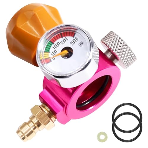 Asyduey Adaptador Rápido de CO2, Carbonatador de Intercambio de Refrescos con Manómetro para Máquina de Refrescos, Adaptador de Cilindro de CO2, Conexión