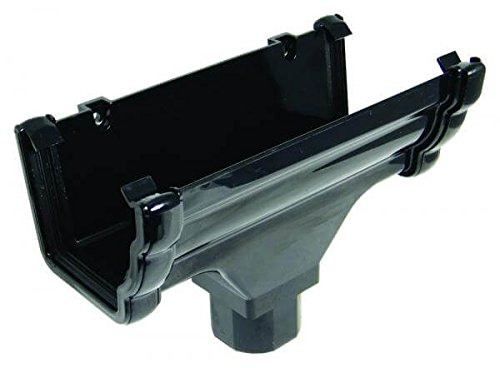 FloPlast Ogee Black Running Outlet