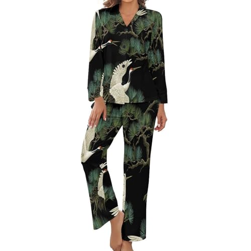 Pyjama femme imprimé japonais pour des soirées cocooning et un confort absolu à la maison