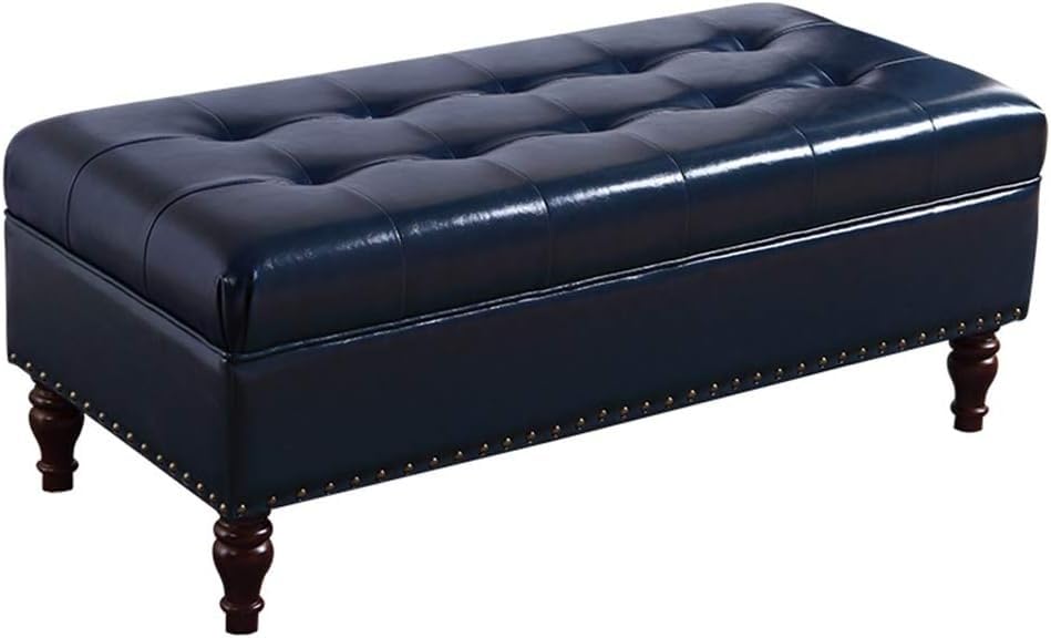 Boîte de rangement et tabouret de bout de lit long pour la chambre à coucher