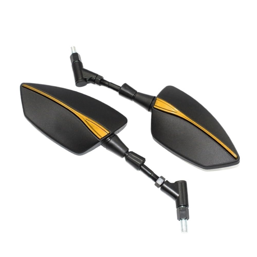 Rétroviseurs Latéraux Universels Pour Moto Yamaha MT-125 (2014-2022) - Réglables 360°, Filetage 8/10 Mm - 4