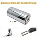 Produktbild Universal Steckschlüssel-Adapter SENRISE 5-32 mm 1/4 Zoll Universal Steckschlüssel Bohrschrauber Adapter Multifunktions-Handreparatur-Werkzeuge für die Automobilindustrie (1 Stück), silber