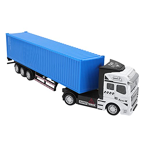 Spyminnpoo 1: 48 Alloy Container Truck Model Toy, High Simulation Detachable Container Children Vehicle Car Toys Sportinggoods Electric Toys, Electronic Pets, Sound Toys(Blue£© #TOP5