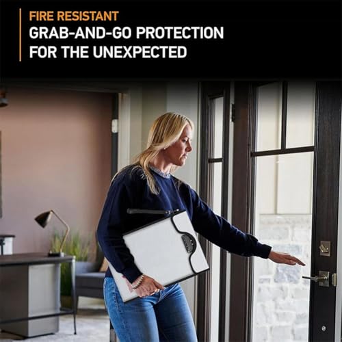 Bolsa de documentos ignífuga e impermeable resistente a altas temperaturas 3