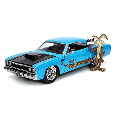 Auto a escala 1:24 Jada 1970 Plymouth Roadrunner Looney Tunes miniatura 3