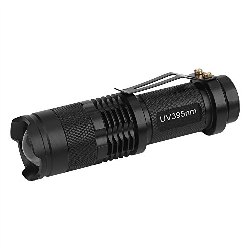Linternas UV Linterna Ultravioleta LED, Linternas de Luz Ultravioleta Detectar Manchas de Orina de Mascotas, Buscador de Chinches, Perro/Gato Quitamanchas (Baterías No Incluidas)(395nM)