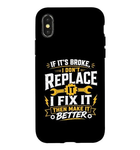 If It's Broke I Fix It ���J�j�b�N�O���t�B�b�N �X�}�z�P�[�X iPhone X/XS �p